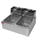 6.0L Stainless Steel Double Electric Deep Fryer