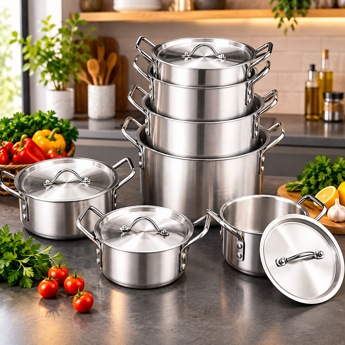 14 Piece Aluminum Cookware Set