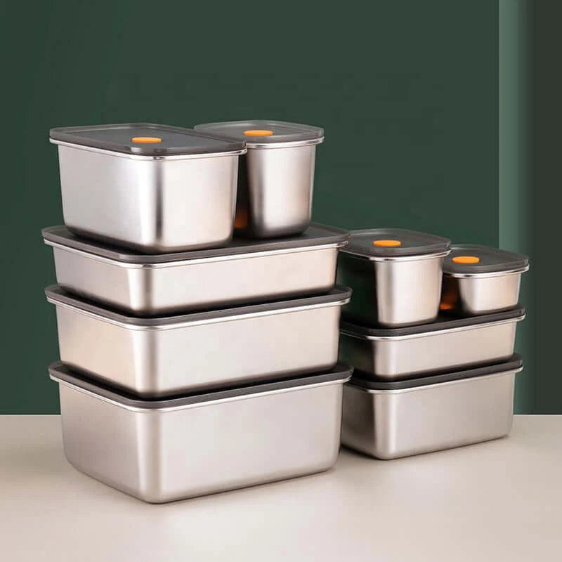 Stainless Steel Lunch Box Set – 4 Piece
