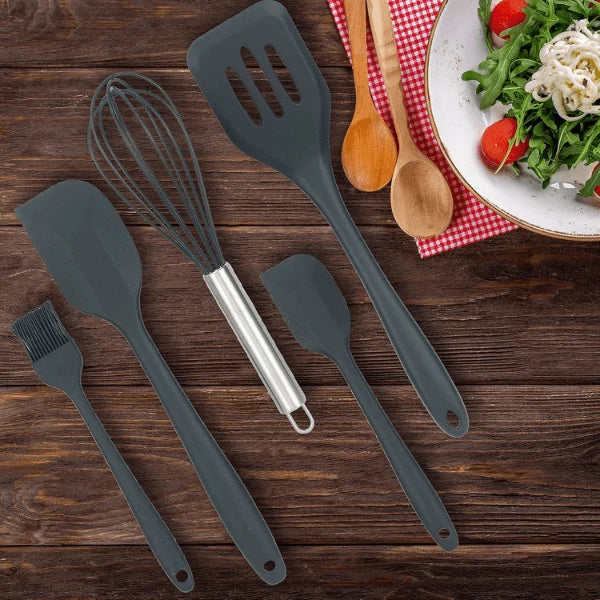 5 Piece Silicone Kitchen Utensil Set