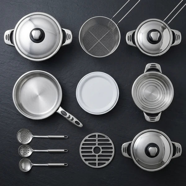 21 Piece High Quality Stainless Steel Cookware Set